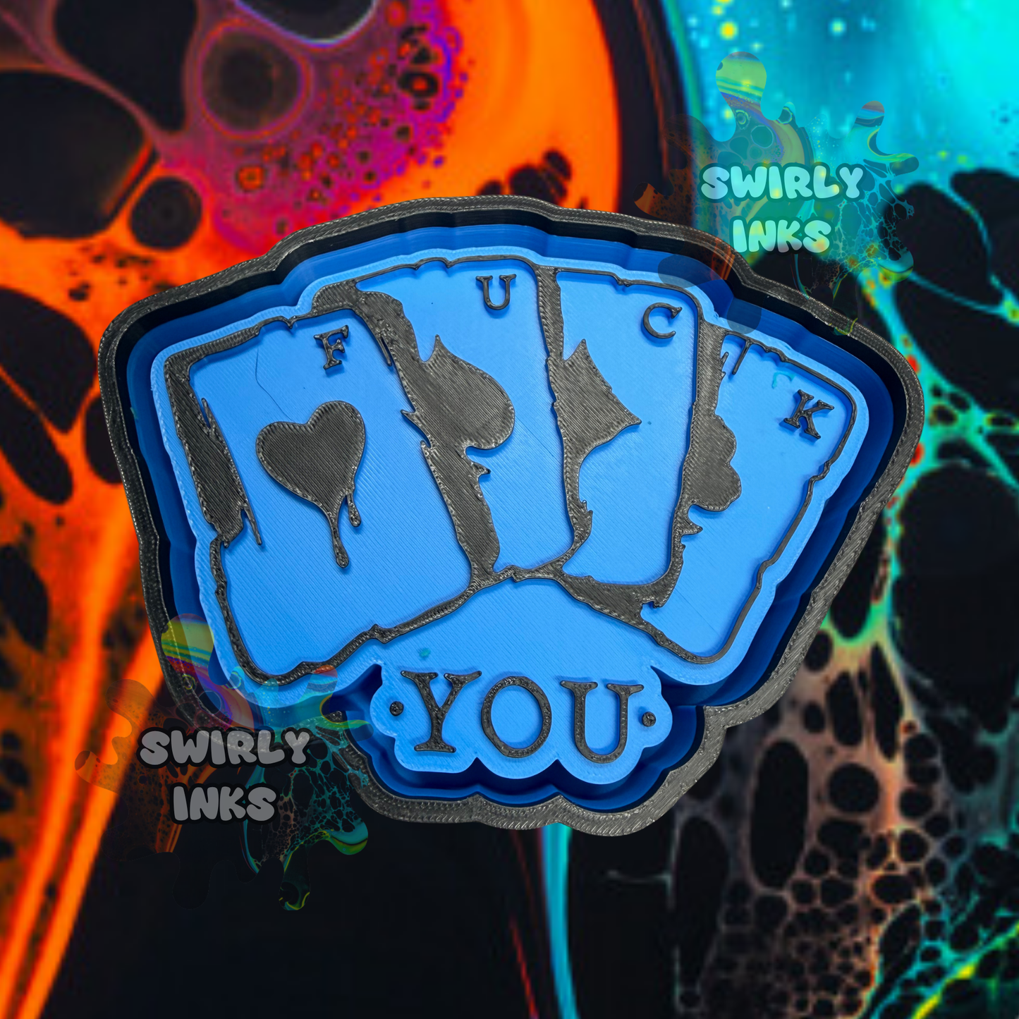 Fuck You Cards Freshie Mold