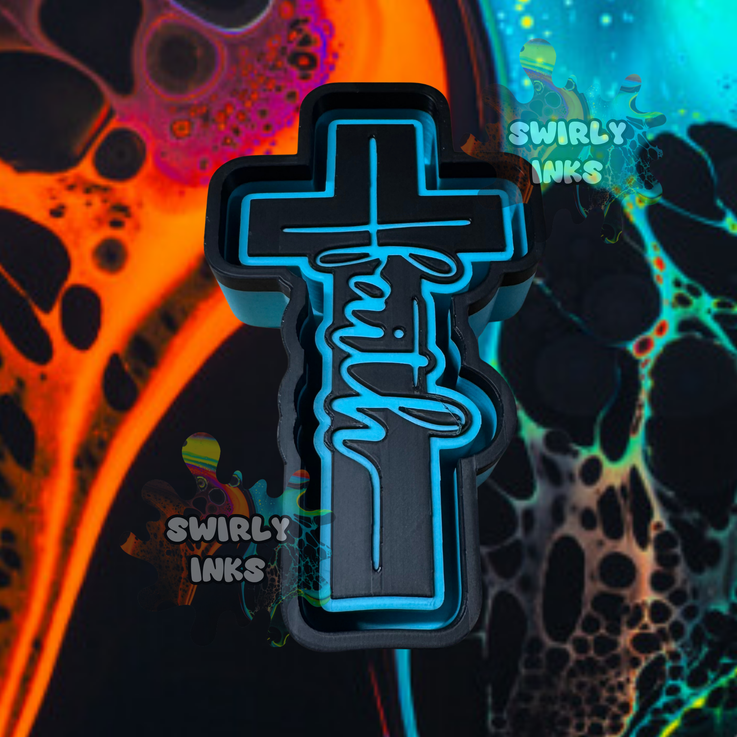 Faith Cross Freshie Mold
