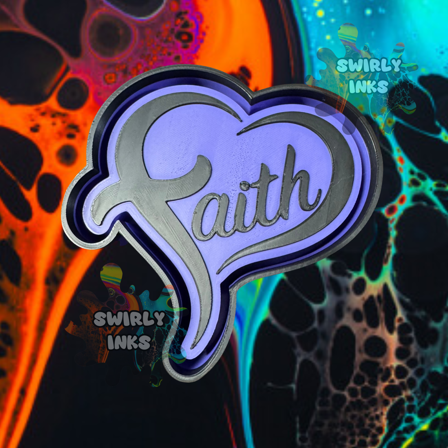 Faith Heart Freshie Mold