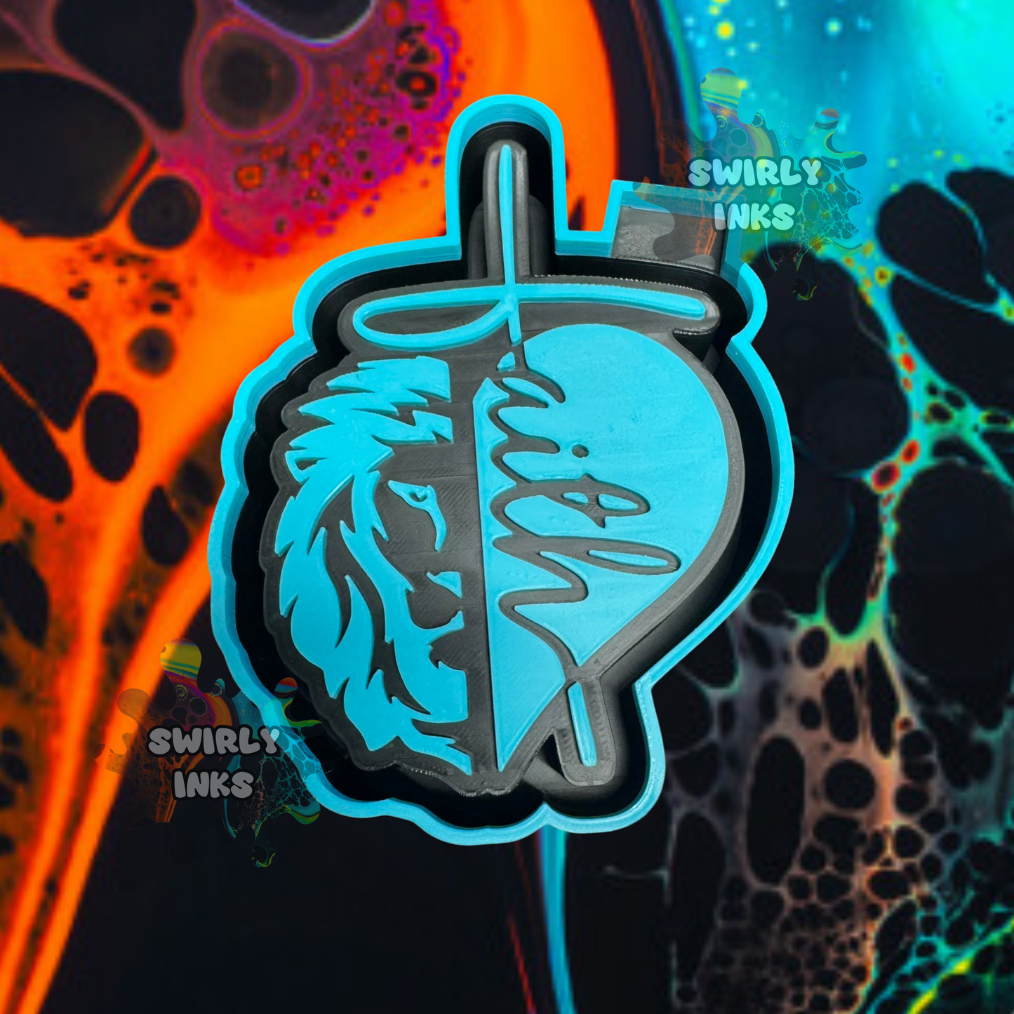 Faith Lion & Heart Freshie Mold