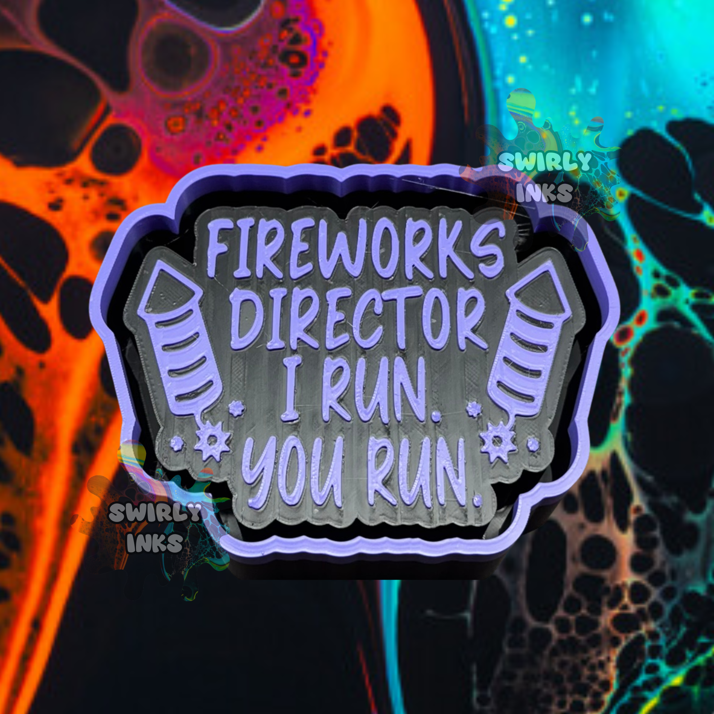Fireworks Director Freshie Mold