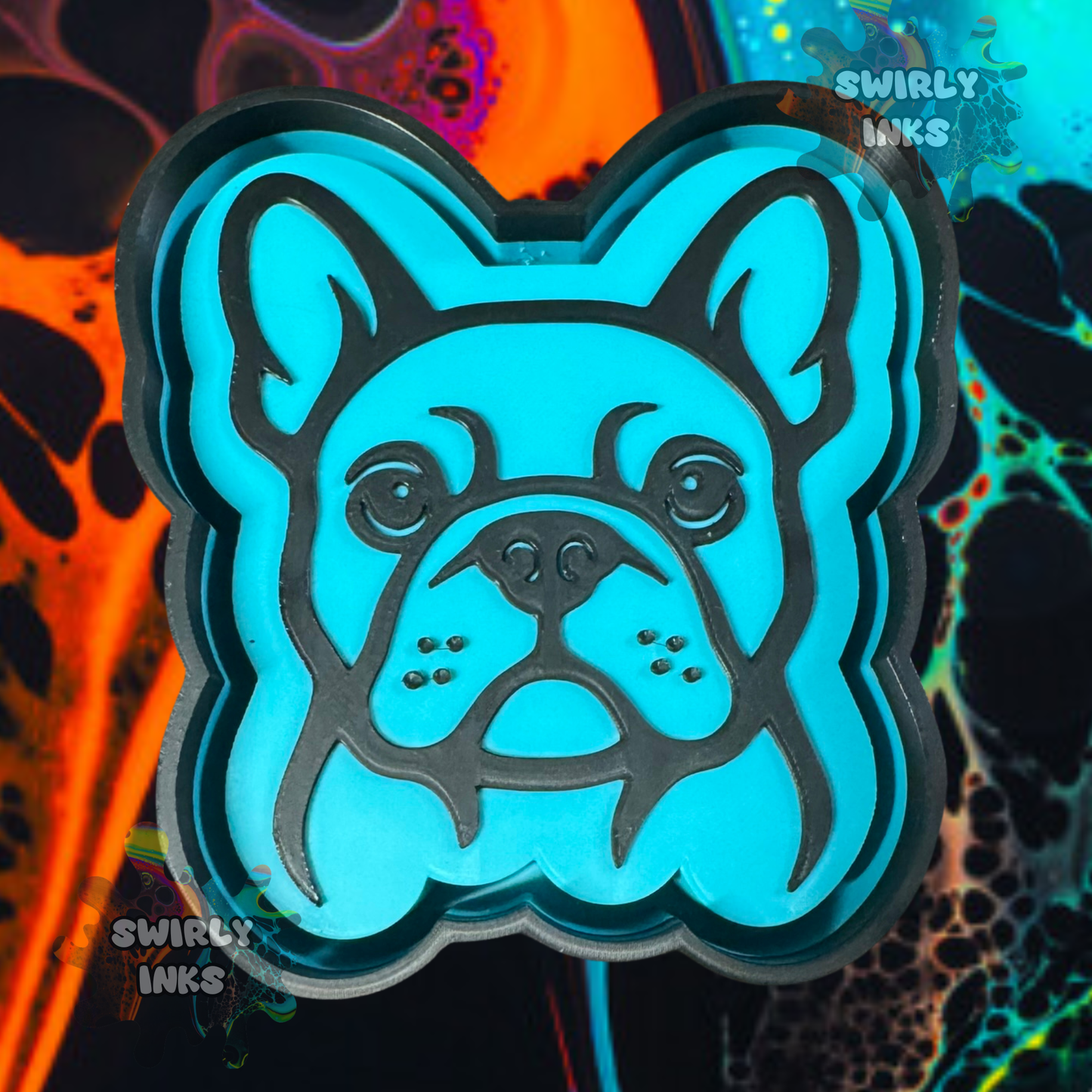 Frenchie Head Freshie Mold