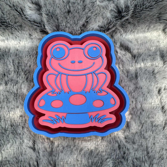 Frog on Mushroom Freshie Mold
