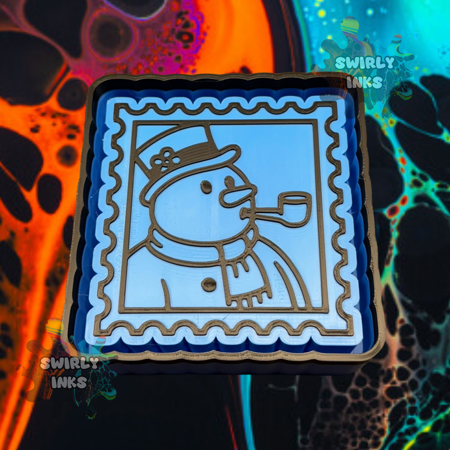Frosty Stamp Freshie Mold