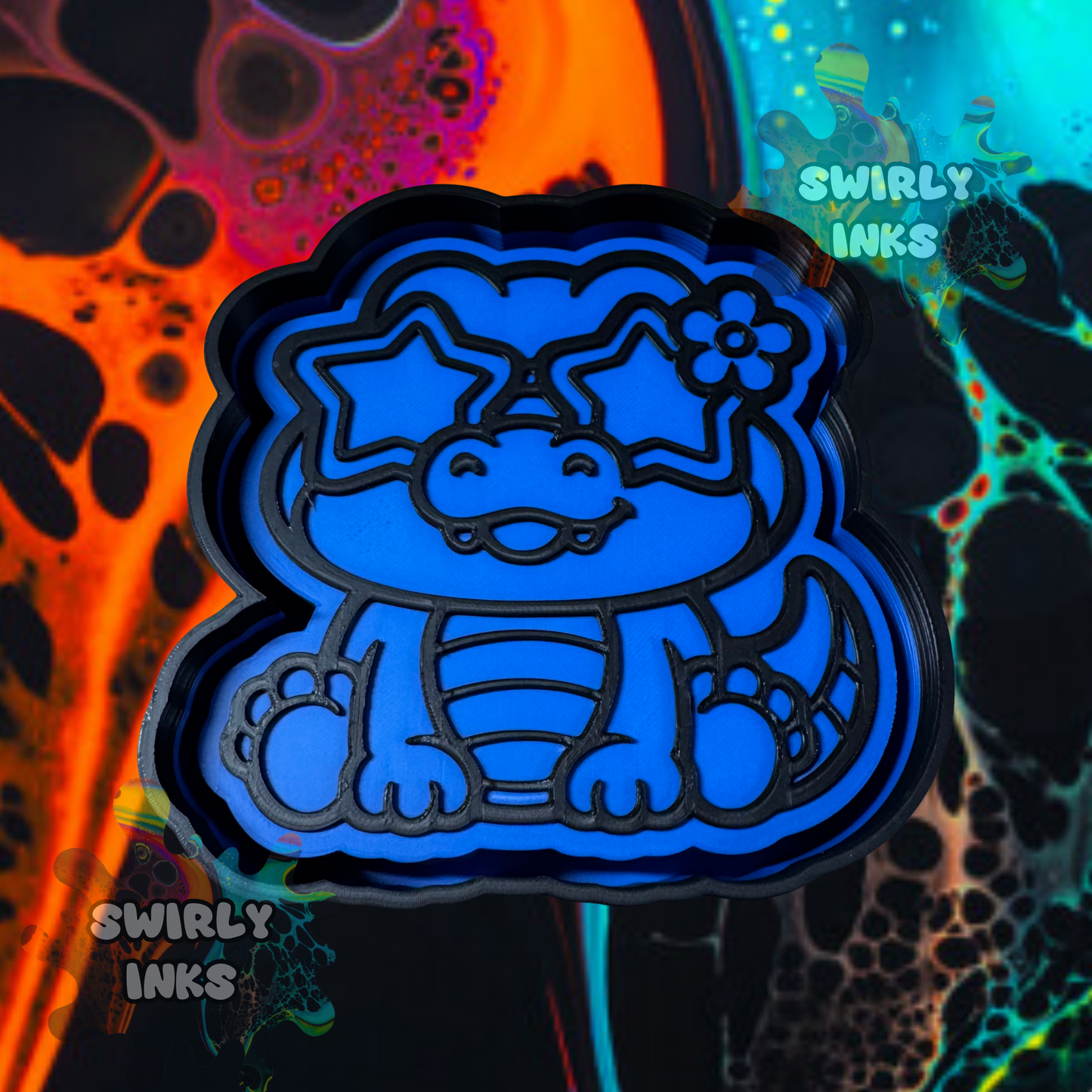 Gator with Glasses Freshie Mold