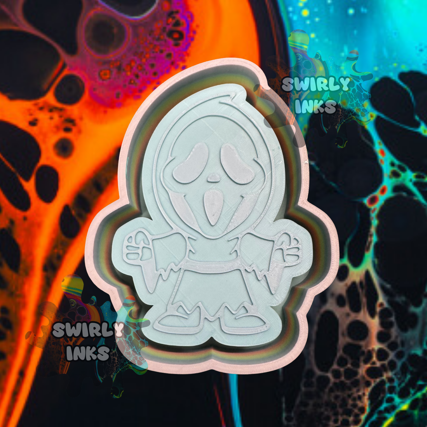 Ghost Face Freshie Mold