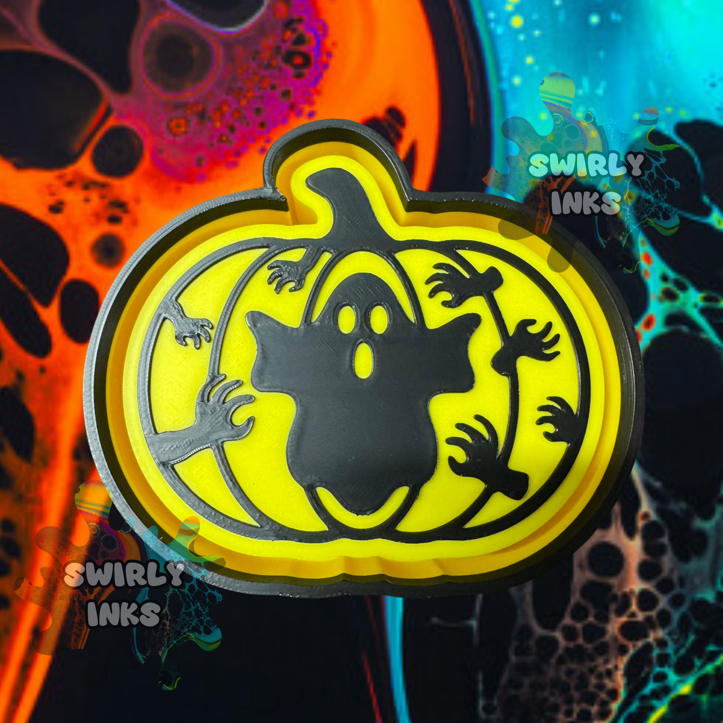 Ghost in Pumpkin Freshie Mold