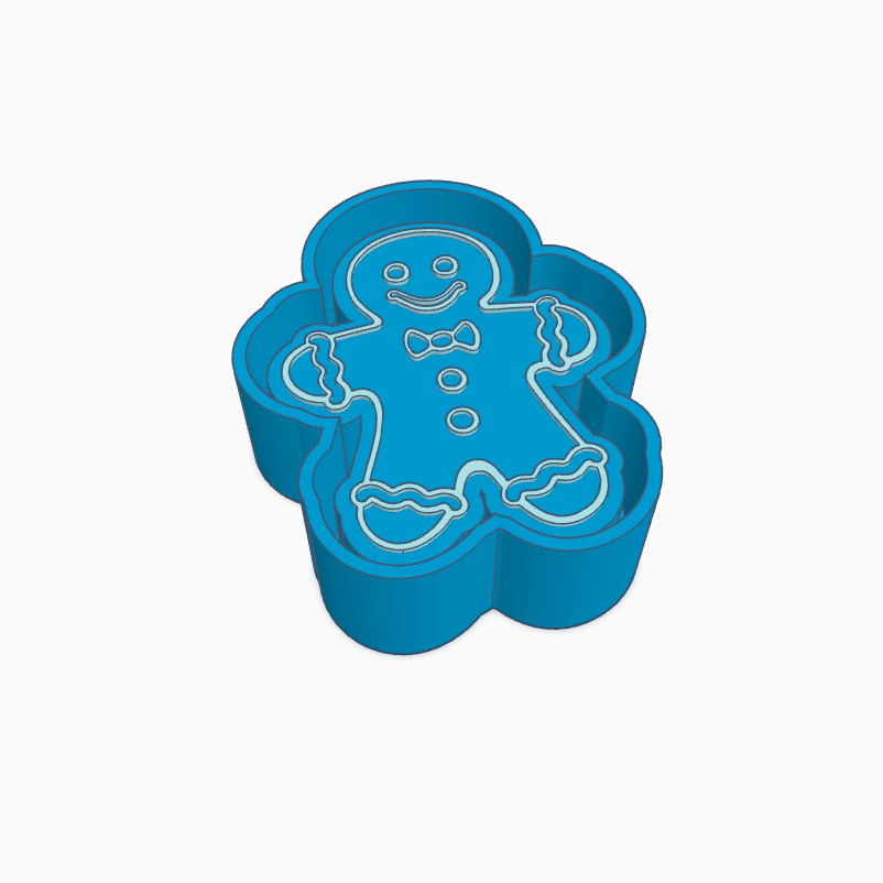 Gingerbread Man Freshie Mold