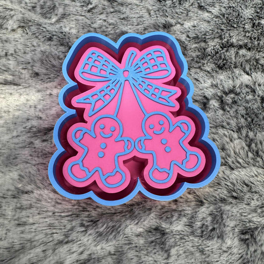 Gingerbread Bow Freshie Mold