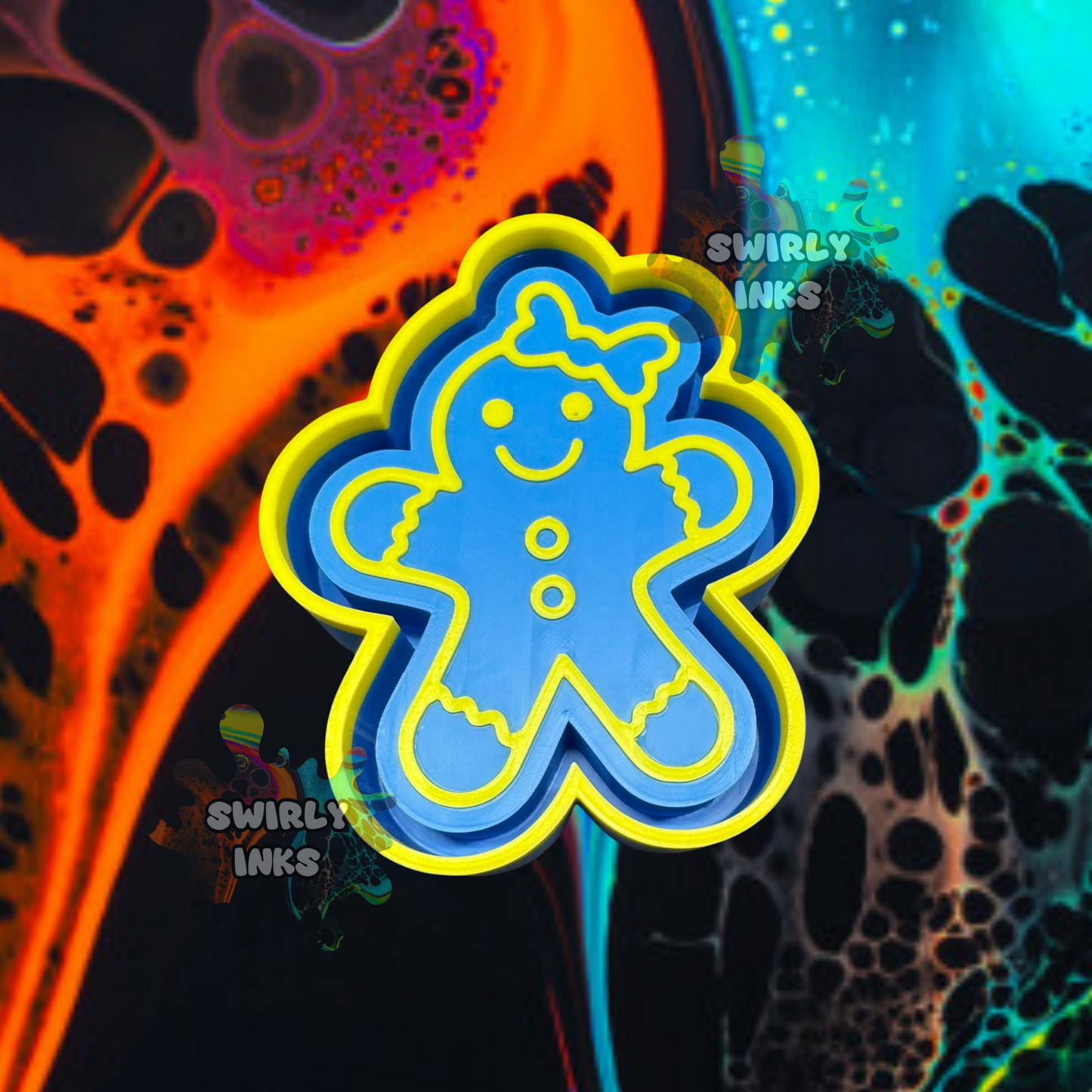 Girl Gingerbread Man Freshie Mold