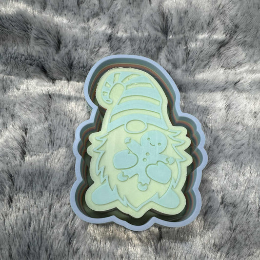 Gnome Gingerbread Man Freshie Mold