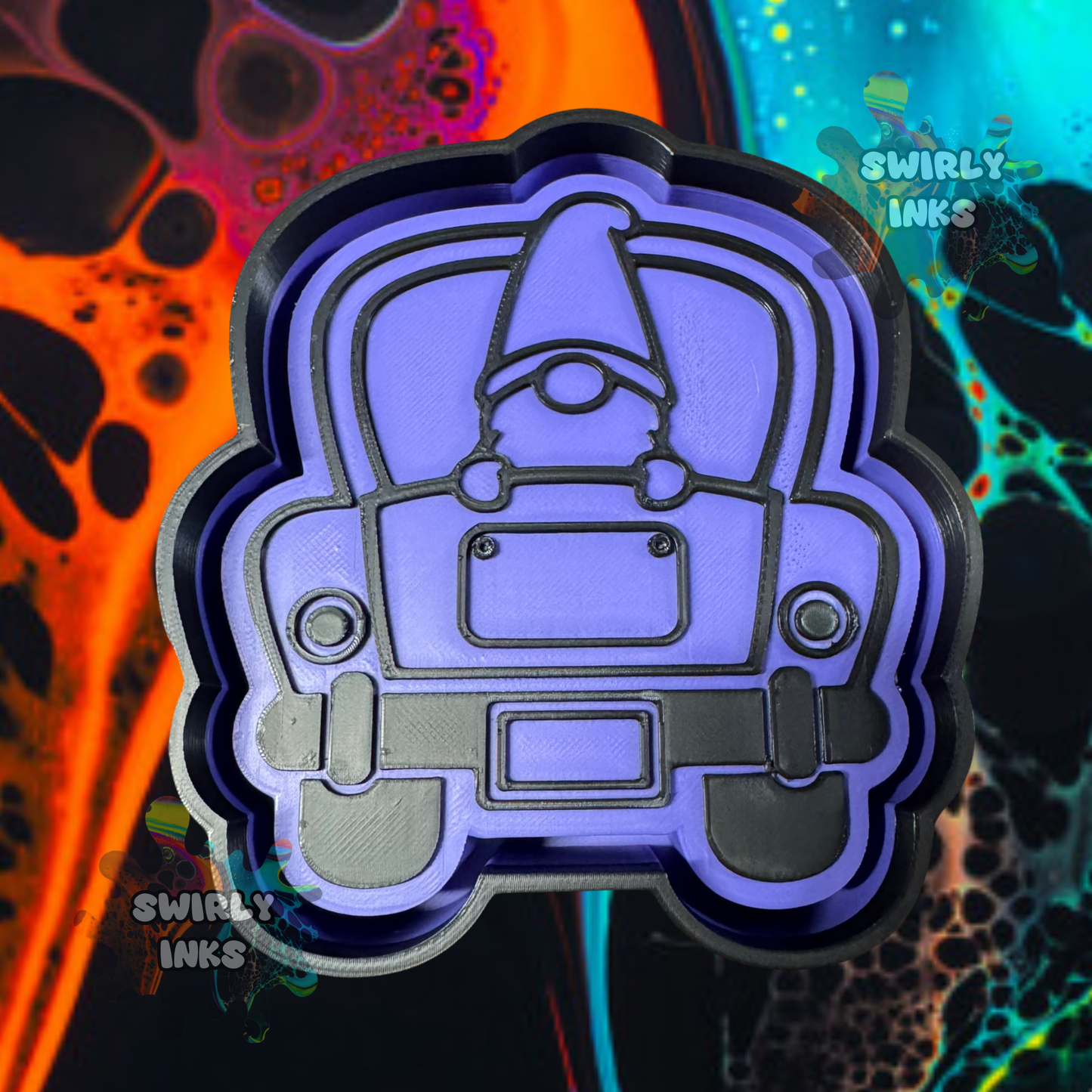 Gnome in Truck Freshie Mold