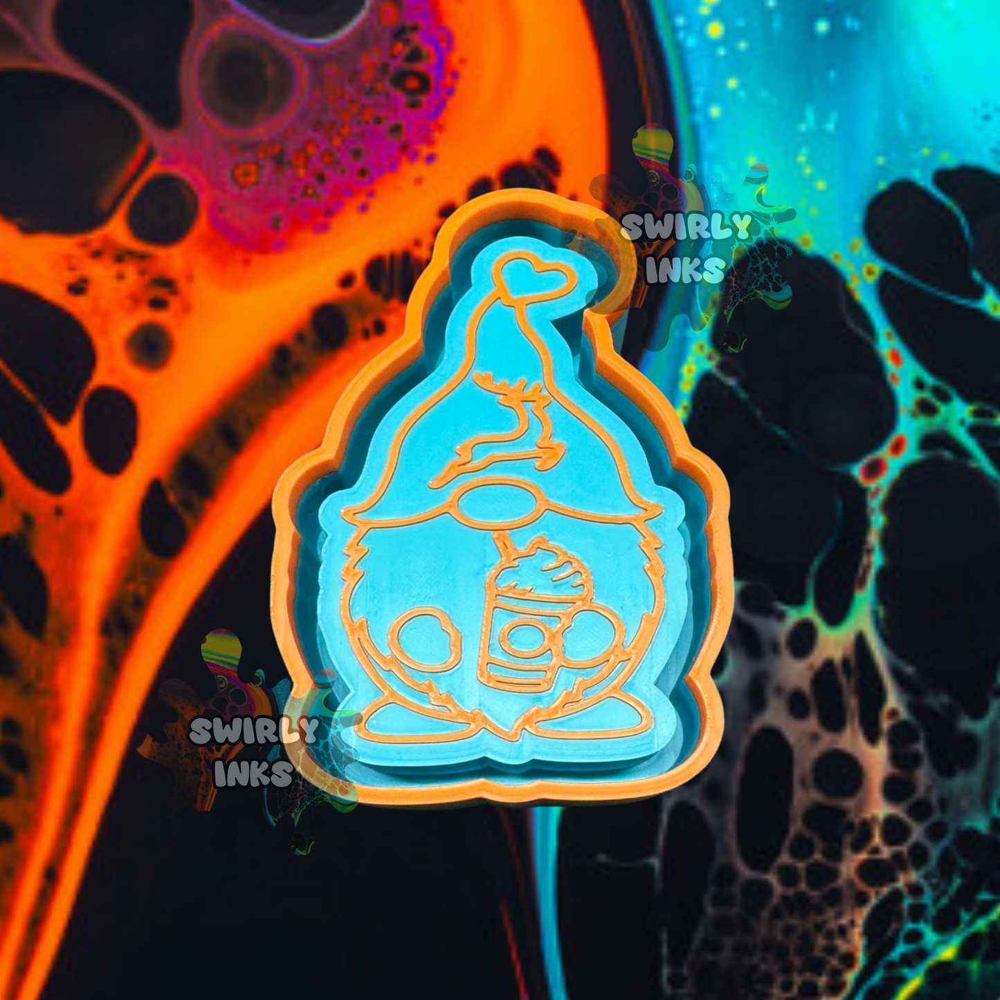 Gnome with Coffee Freshie Mold