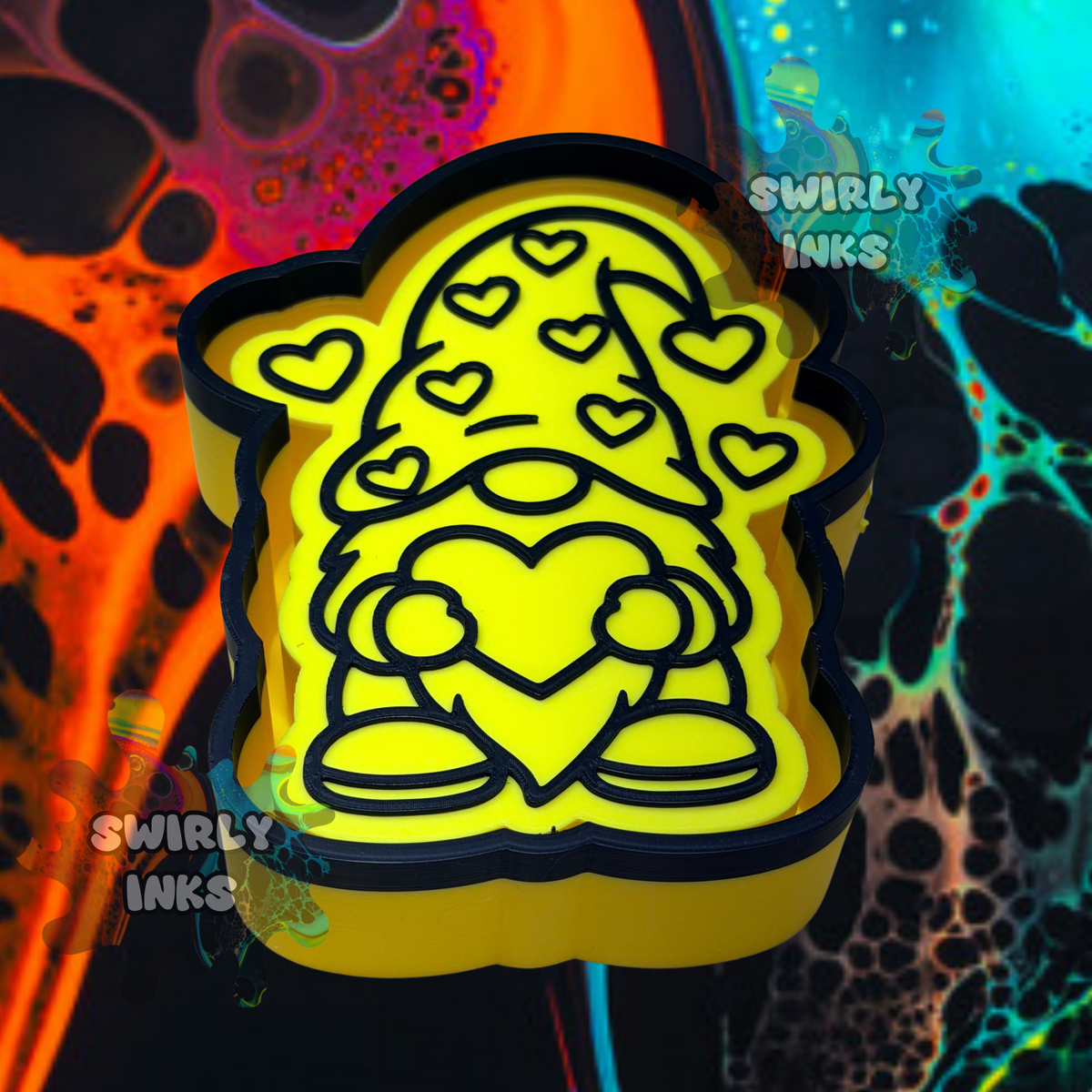 Gnome with Heart Freshie Mold