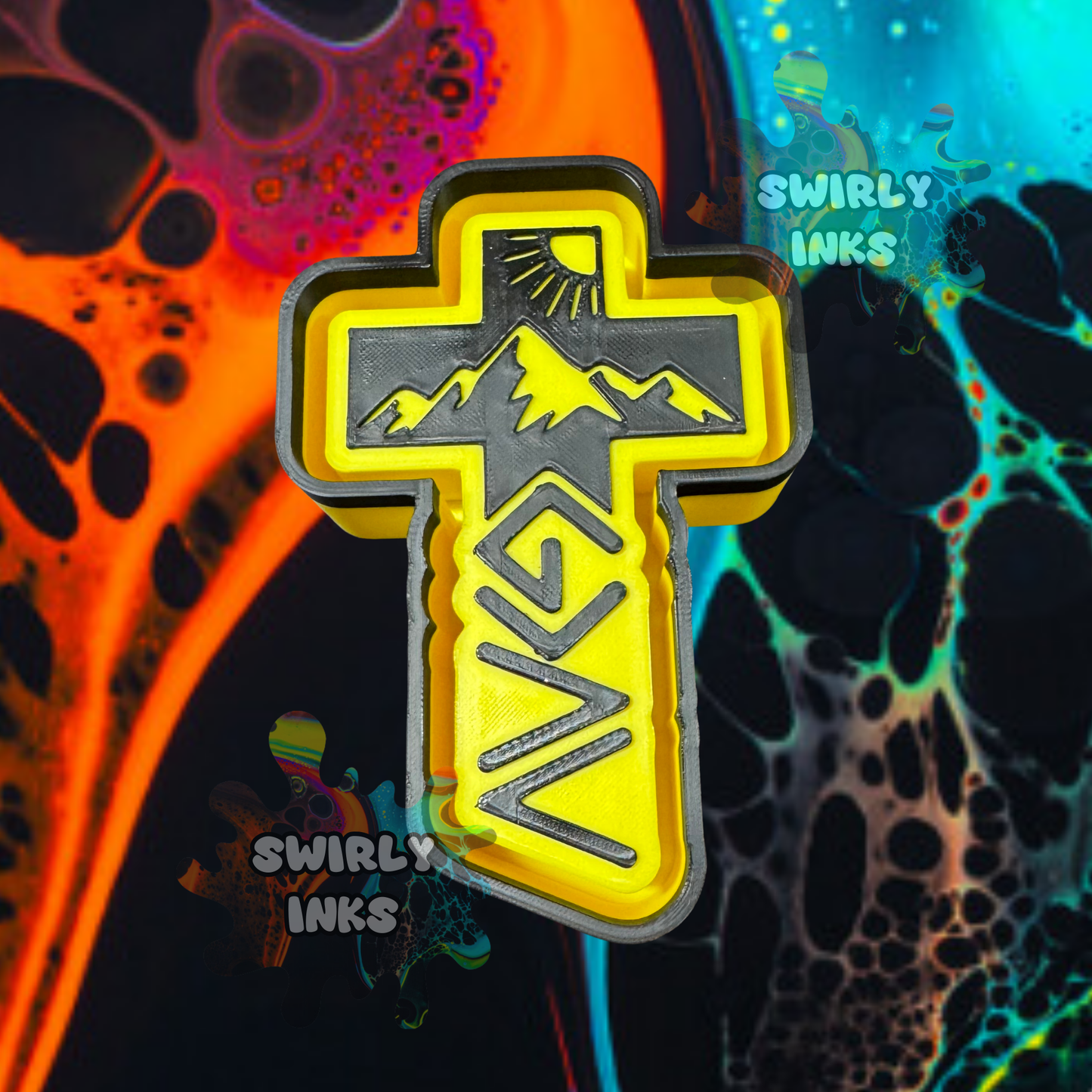 God is Greater Than Cross Freshie Mold