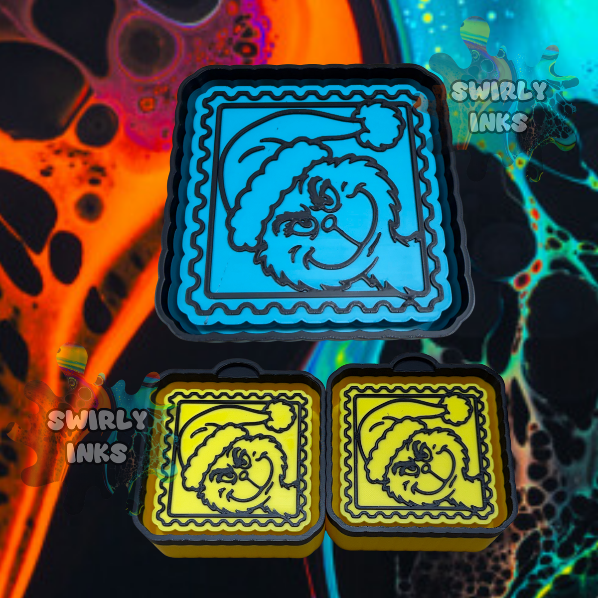 Grump Stamp Set Freshie Mold