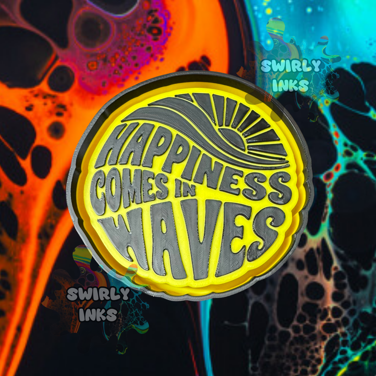 Happiness Comes In Waves Freshie Mold