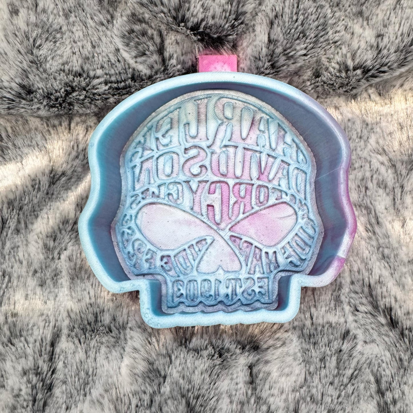 Motorcycle Skull Freshie Mold