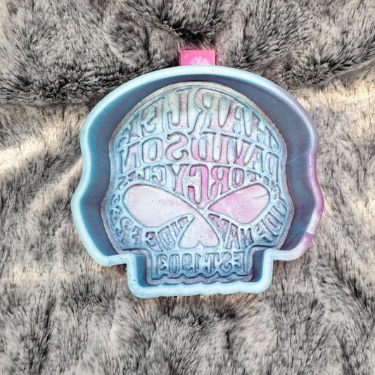 Motorcycle Skull Freshie Mold