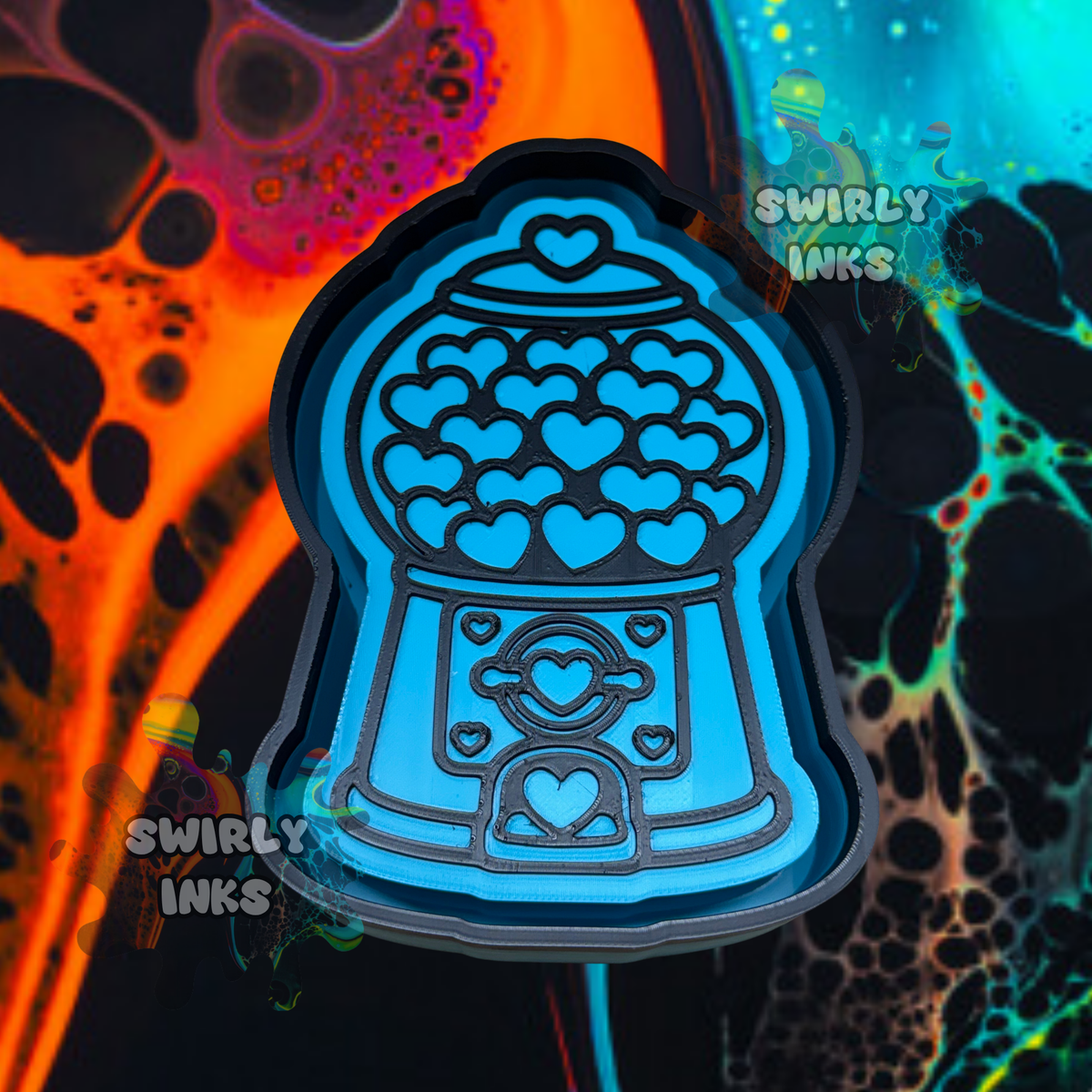 Heart Gumball Machine Freshie Mold