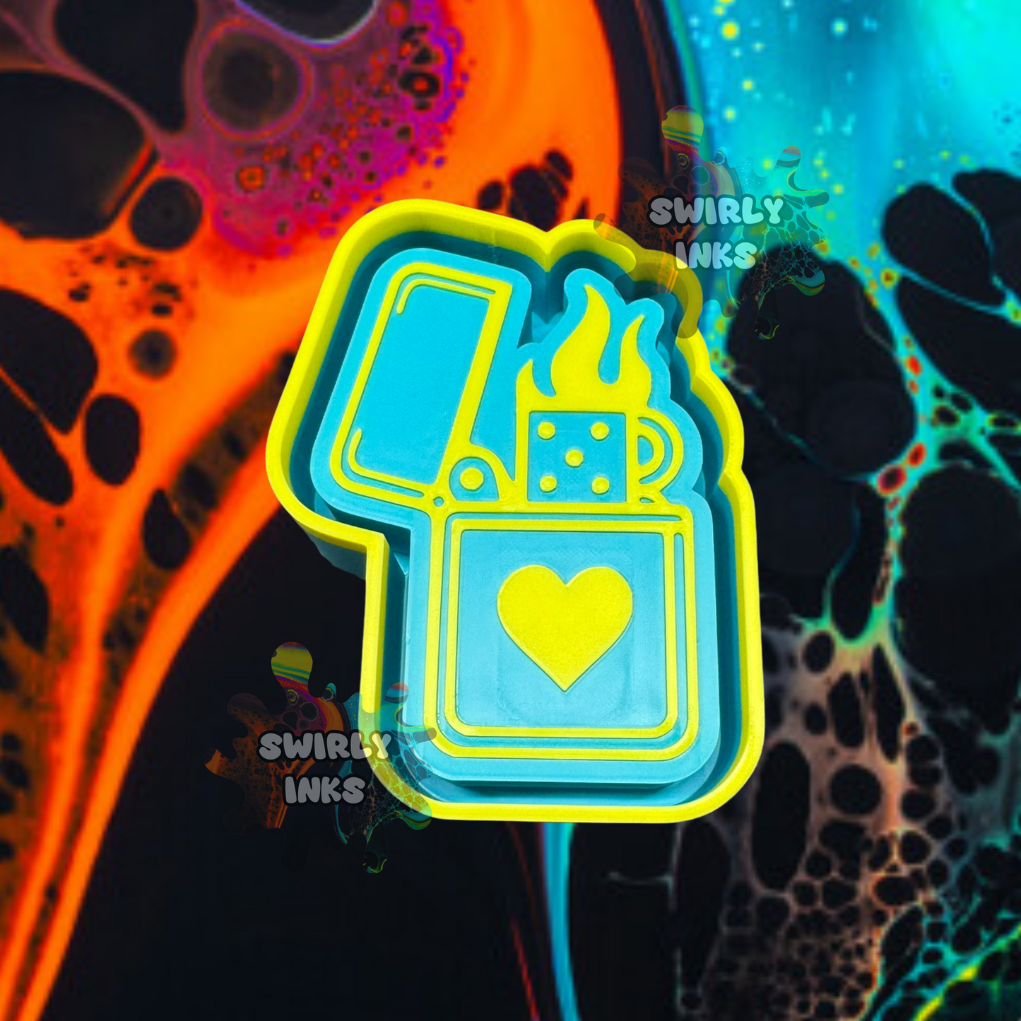 Heart Lighter Freshie Mold