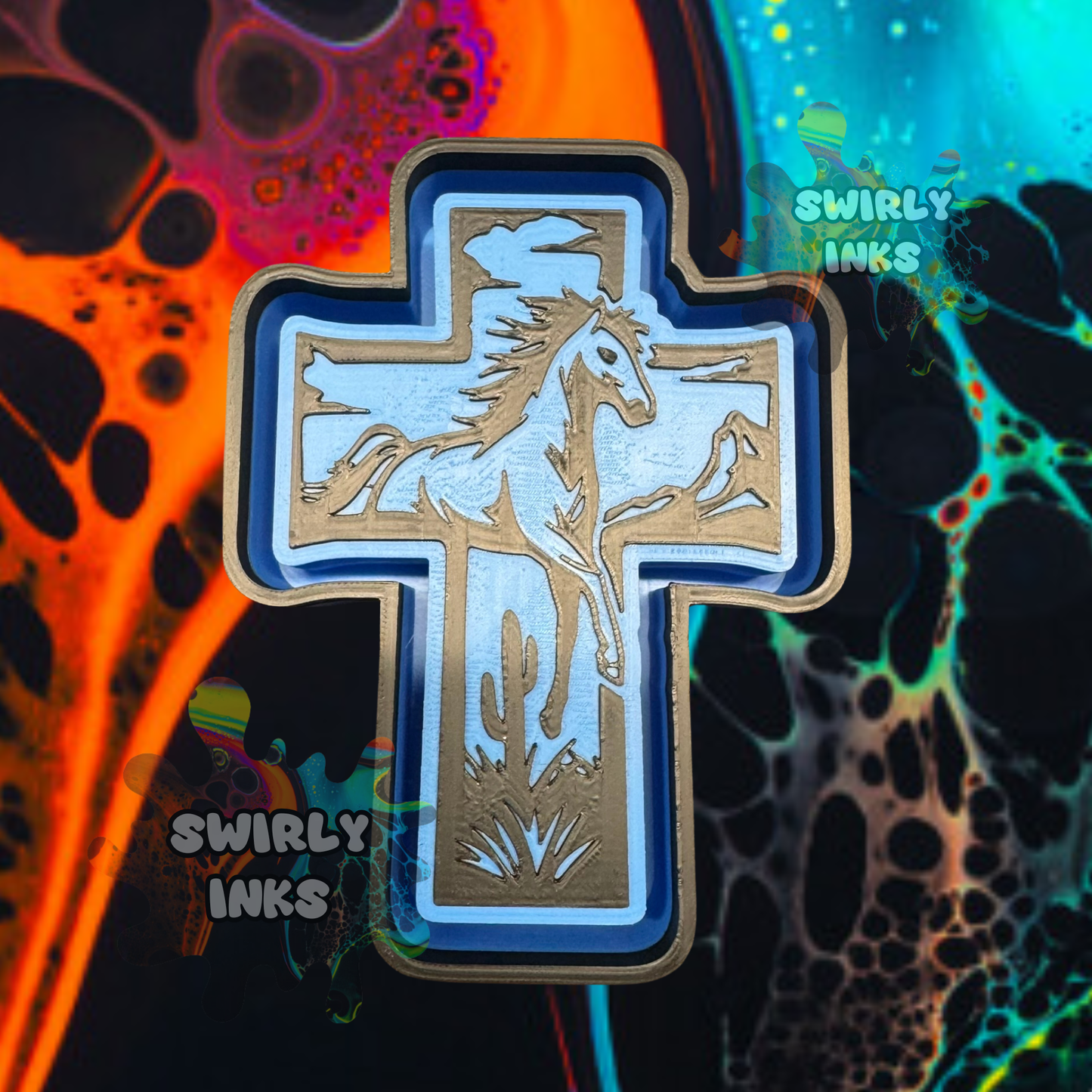 Horse Cross Freshie Mold