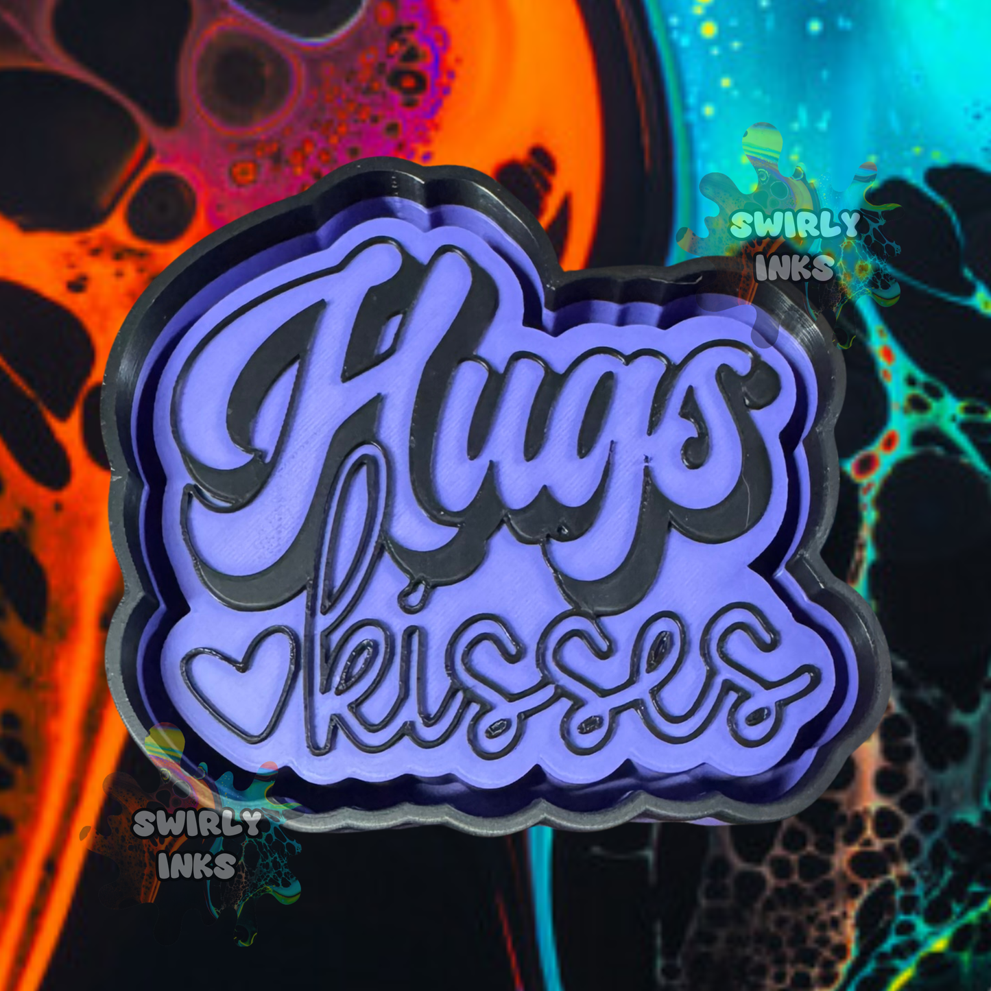 Hugs Kisses Freshie Mold