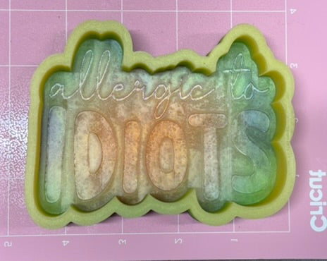 Allergic to Idiots De-Stash Freshie Mold