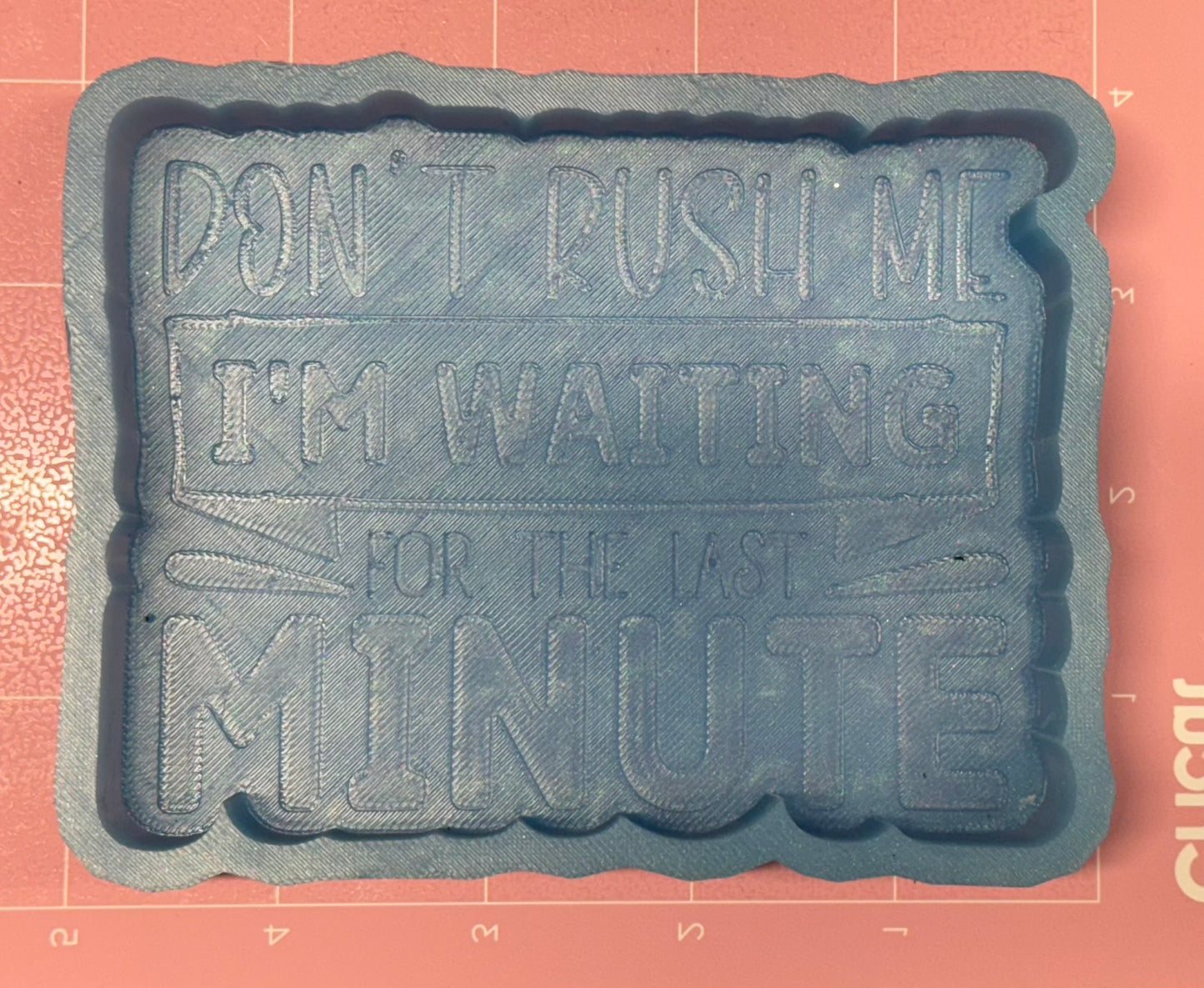 Don't Rush Me I'm Waiting For The Last Minute De-Stash Freshie Mold
