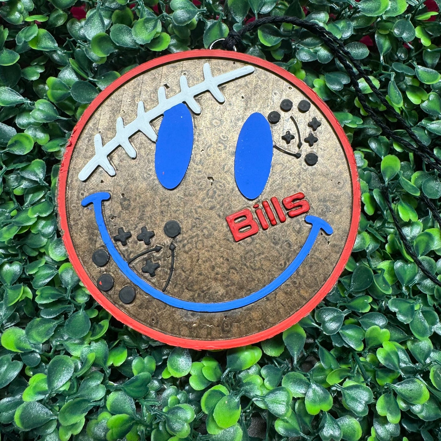 Smiley Face Football Team - Fierce Man - Car Freshie/Air Freshener