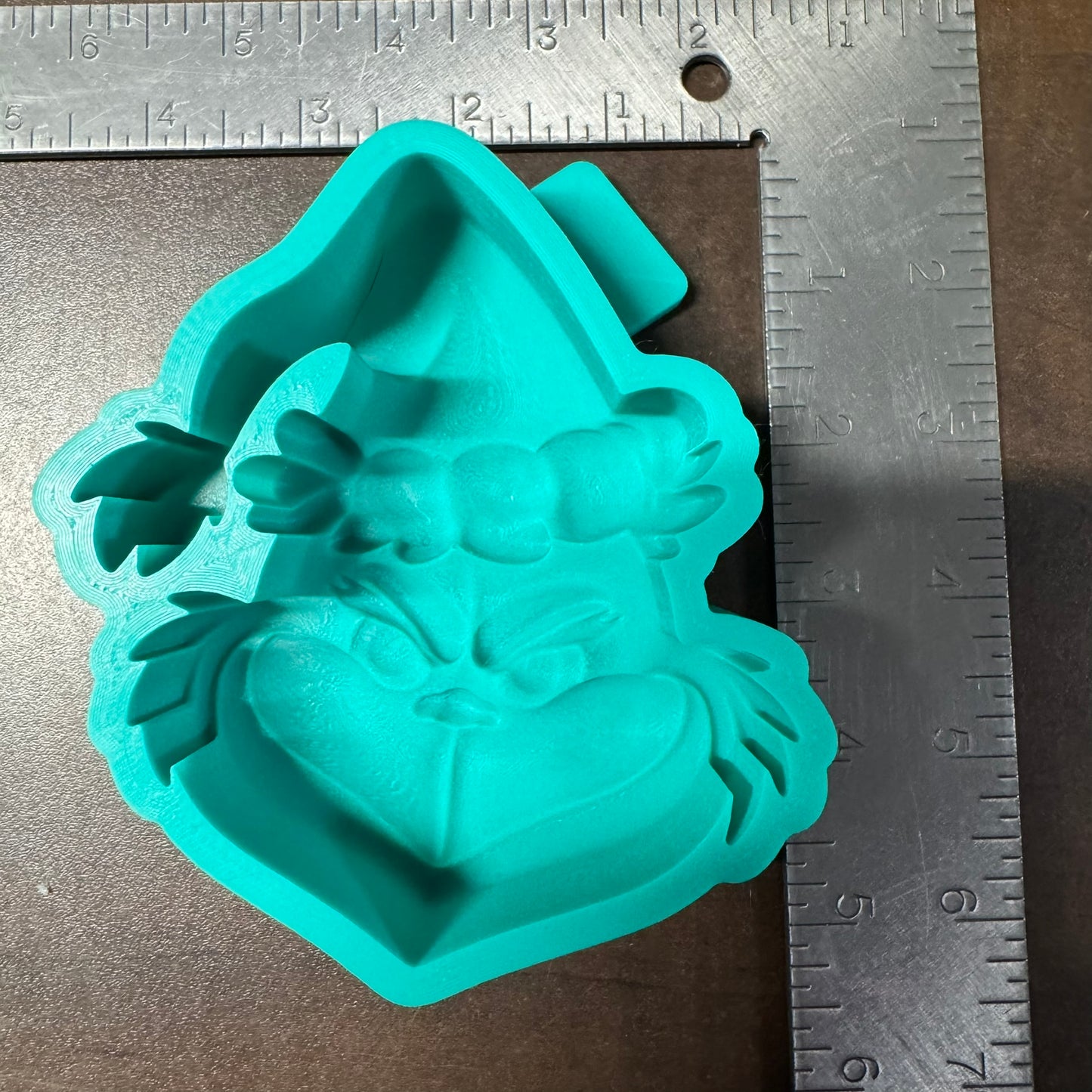 3D Grinchy Face De-Stash (B Grade) Freshie Mold