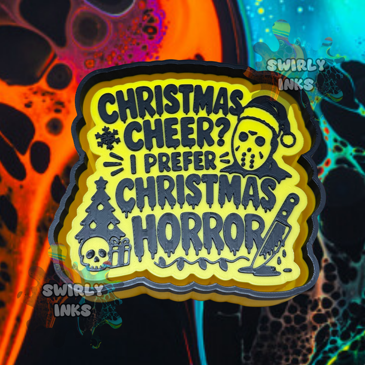 I Prefer Christmas Horror Freshie Mold