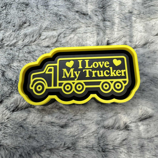 I Love My Trucker Freshie Mold