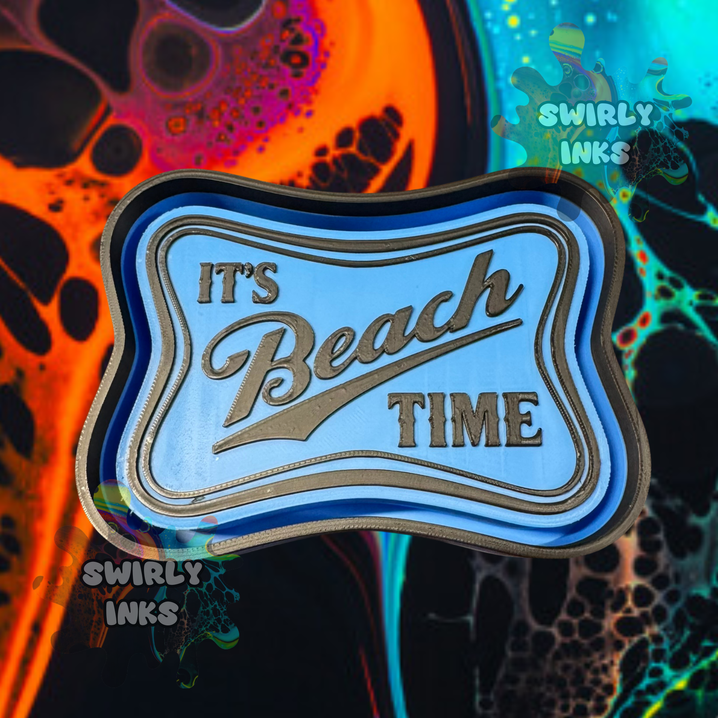 It's Beach Time Freshie Mold