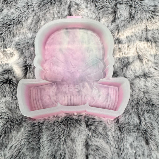 Jeep Skull Piston Freshie Mold