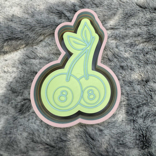 8 Ball Cherry Freshie Mold