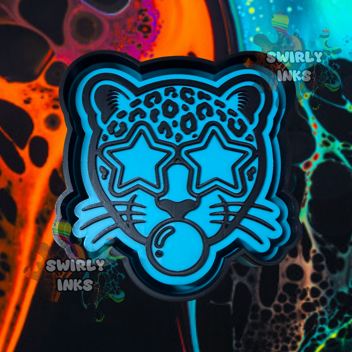 Leopard Bubble Gum Freshie Mold