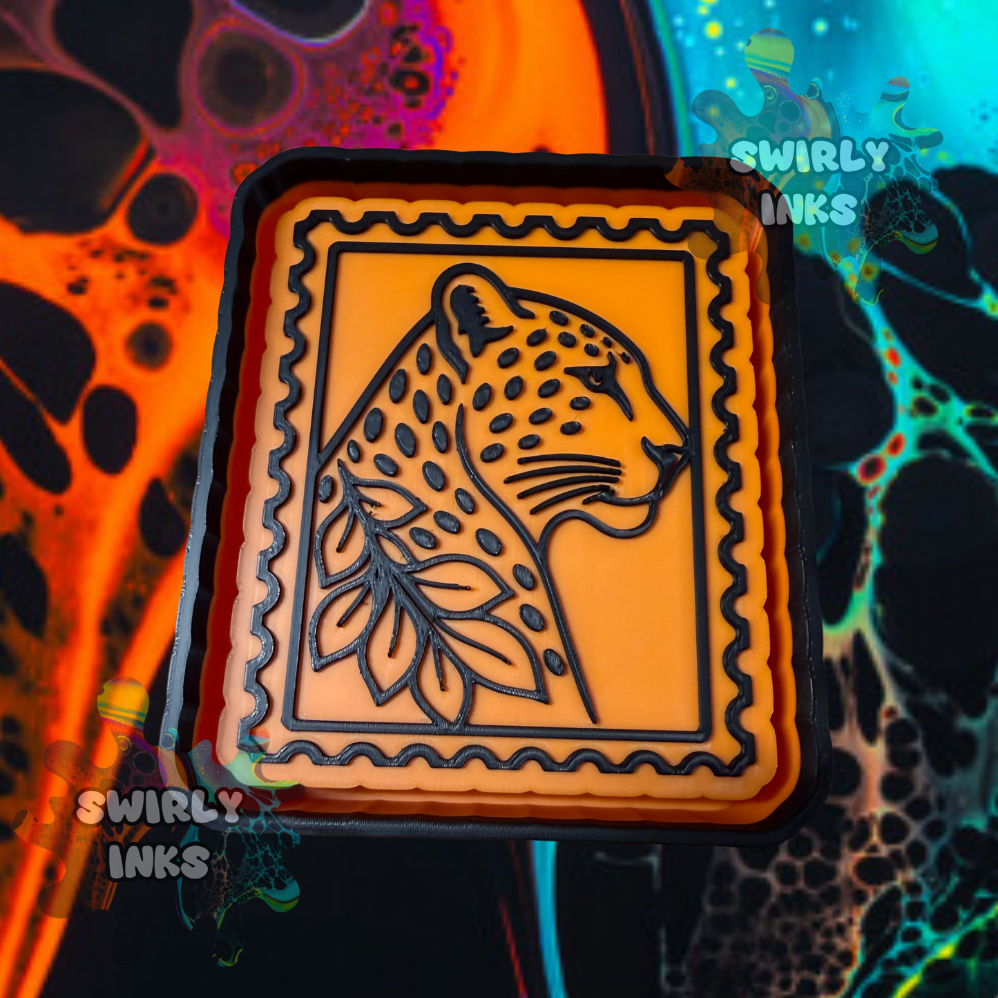Leopard Stamp Freshie Mold