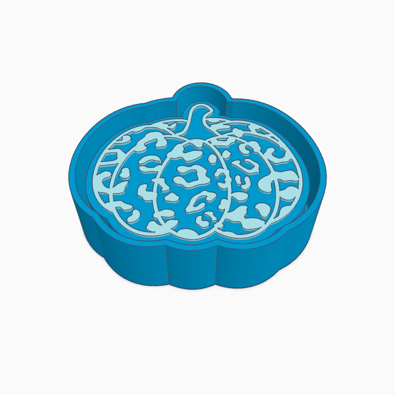Leopard Print Pumpkin Freshie Mold