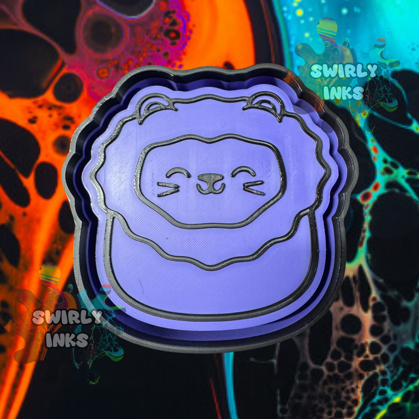 Lion Squishie Freshie Mold