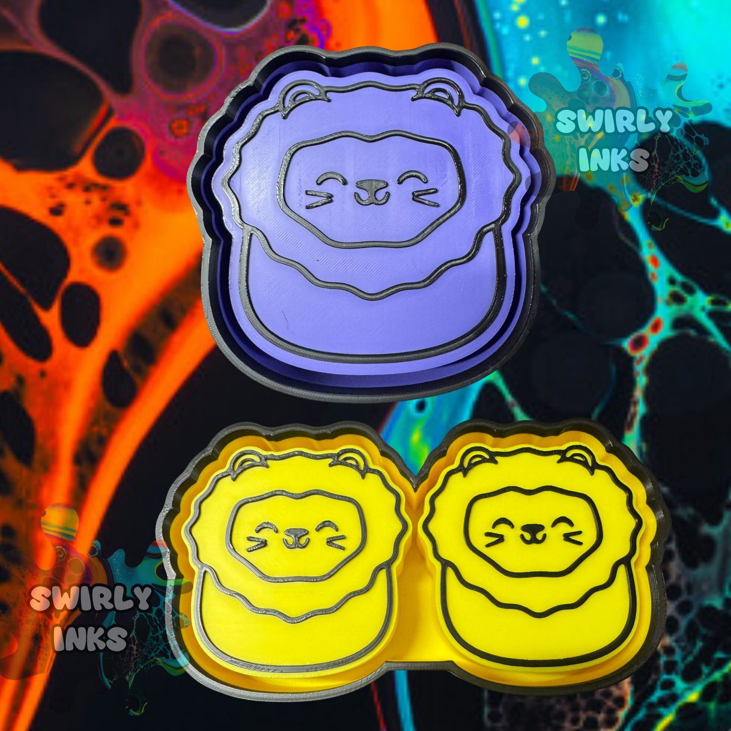 Lion Squishie Set Freshie Mold