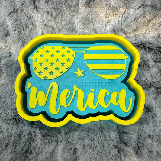 'Merica Sunglasses Freshie Mold