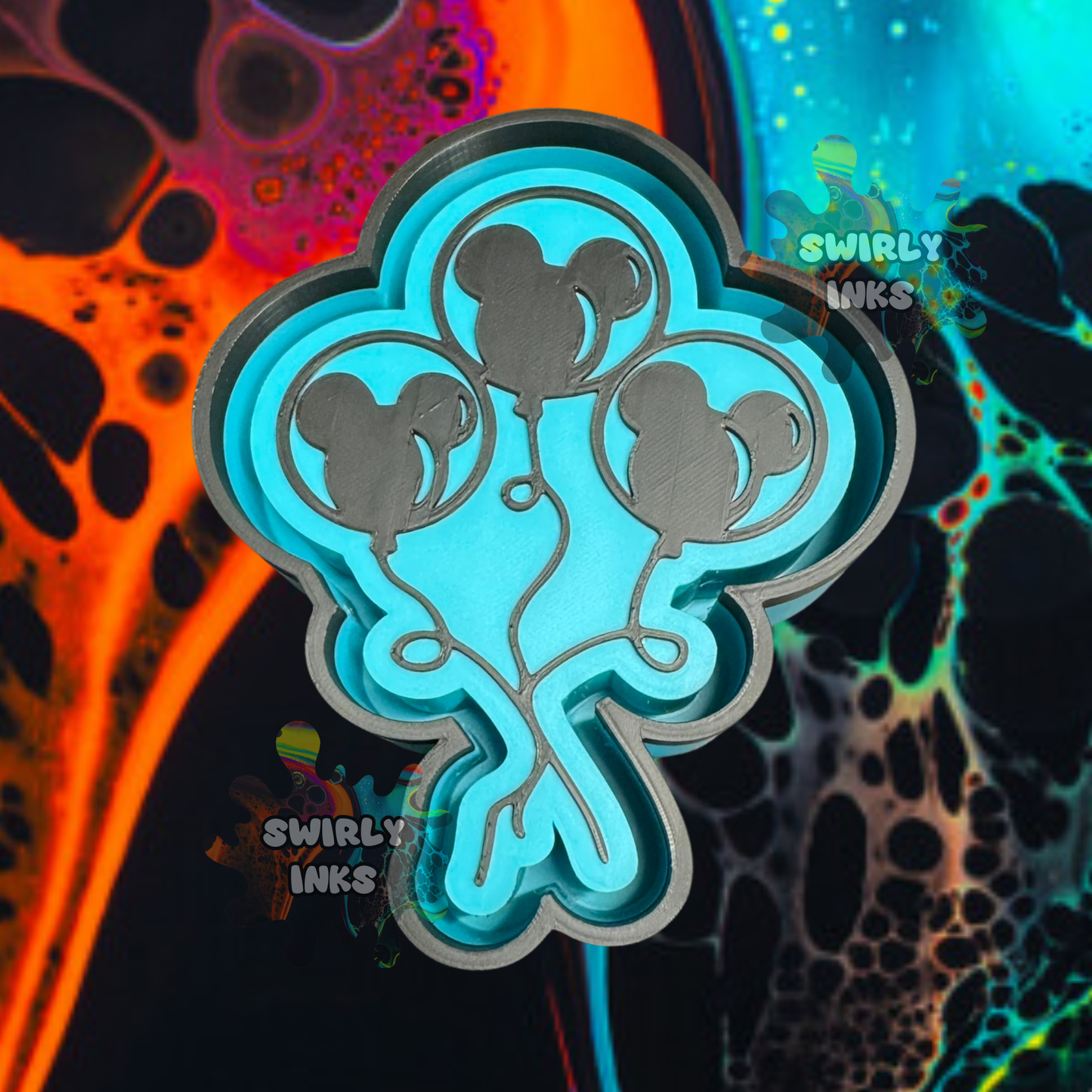 Mouse Balloons Freshie Mold