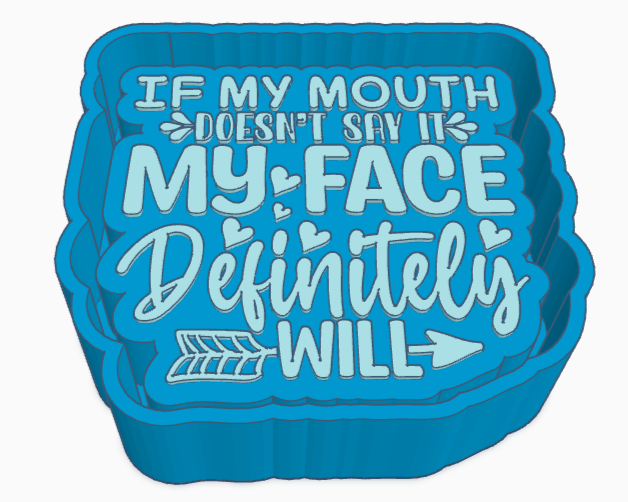 If My Mouth Doesn't Say It My Face Definitely Will Saying Freshie Mold