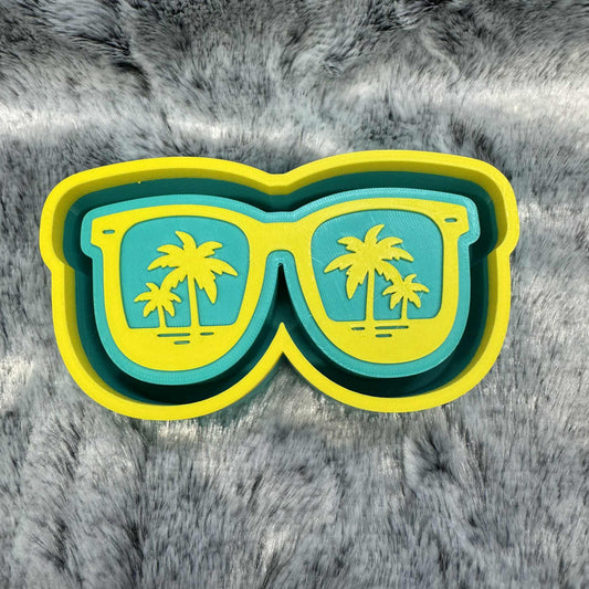 Palm Trees in Sunglasses Freshie Mold