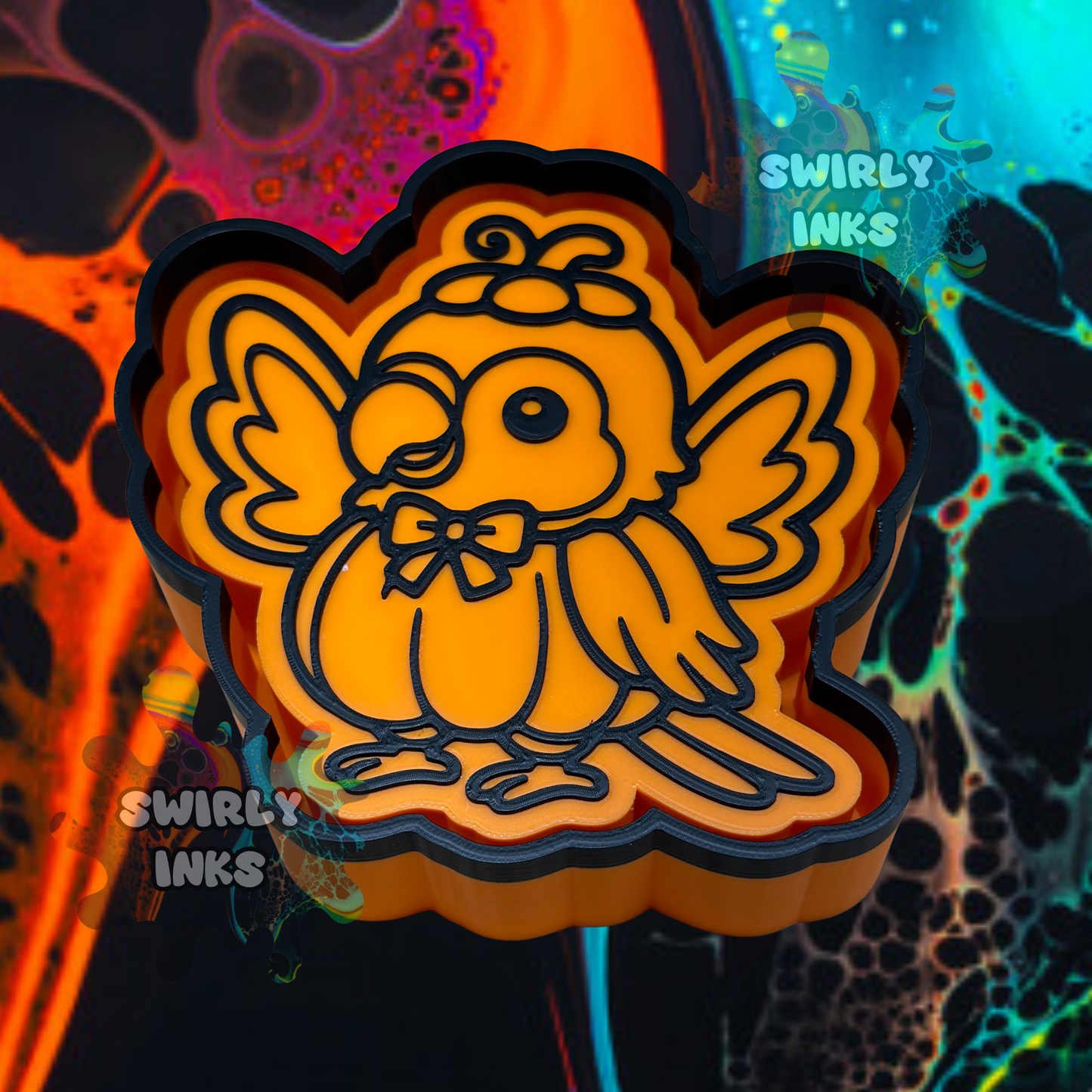 Parrot Wearing Pumpkin Freshie Mold