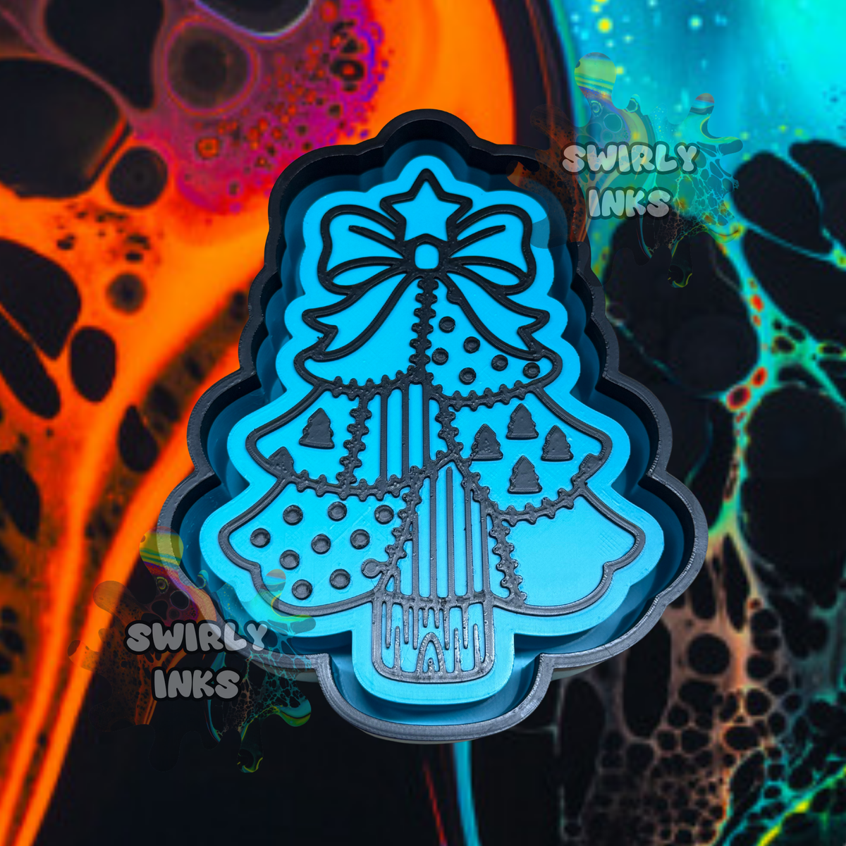 Patchwork Tree Freshie Mold