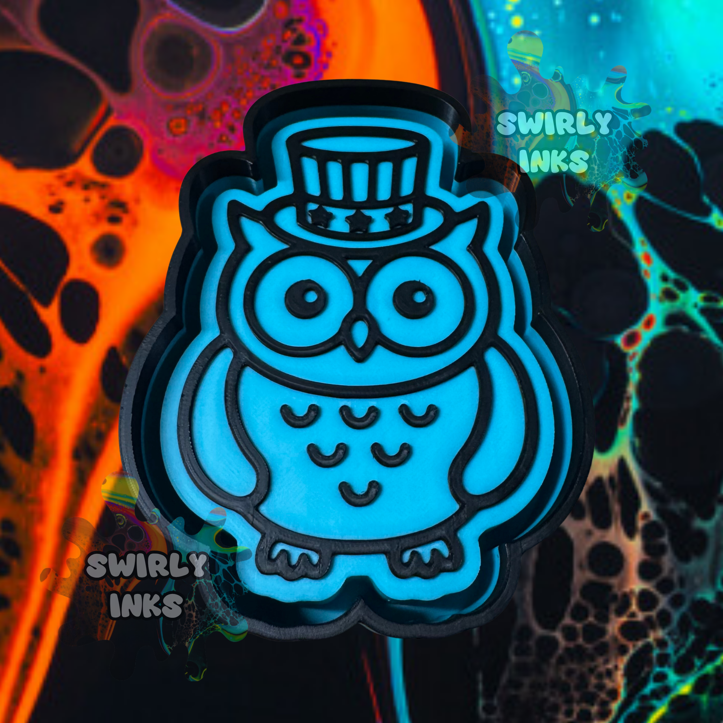 Patriotic Owl Freshie Mold