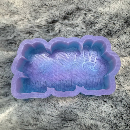 Peace Love Autism Freshie Mold