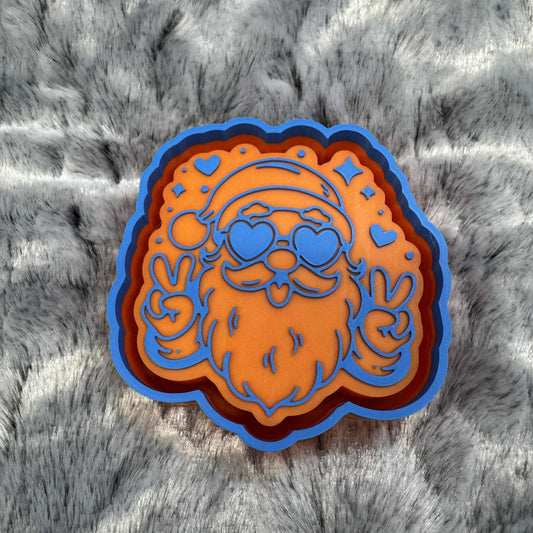Peace Santa Freshie Mold